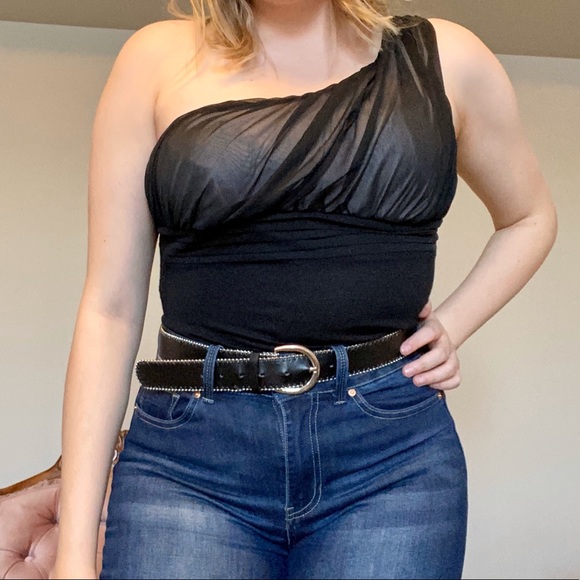 NWOT Ricki’s One-Shoulder Top - Picture 1 of 5